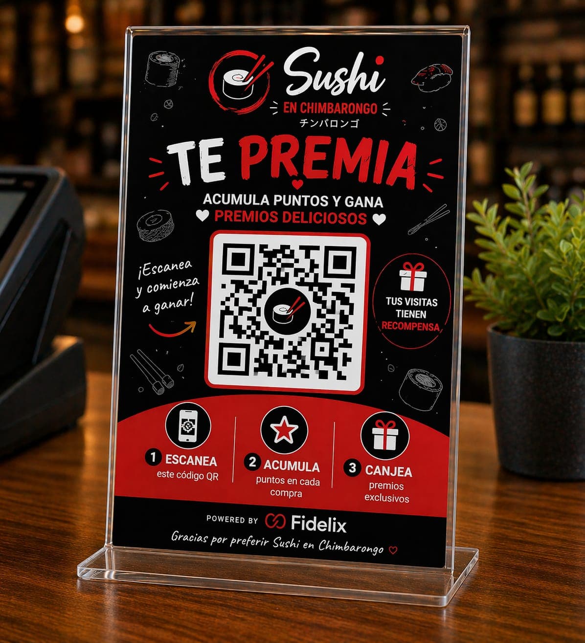 Acrilico para pizzeria